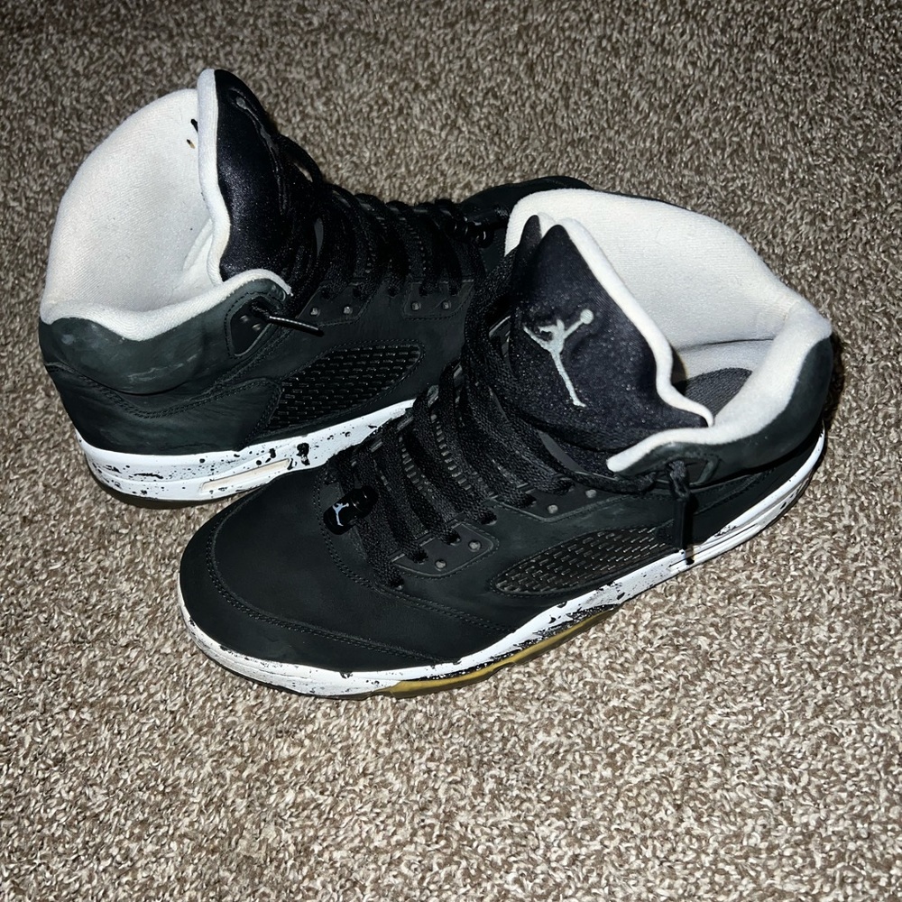 Jordan Retro 5 2013 Black Grey White (Oreo Cheesecake Customs) Shoes